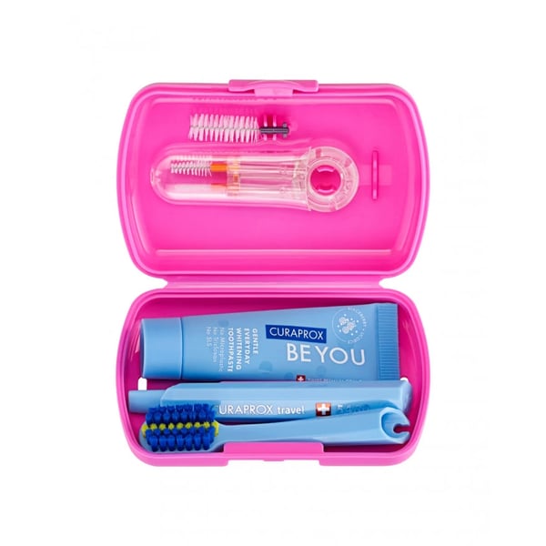 Curaprox Kit de Viagem Ortho Rosa